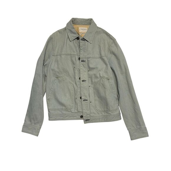rag &‎ bone Hemp Denim Shop Jacket Dalton Size Medium - Picture 1 of 6